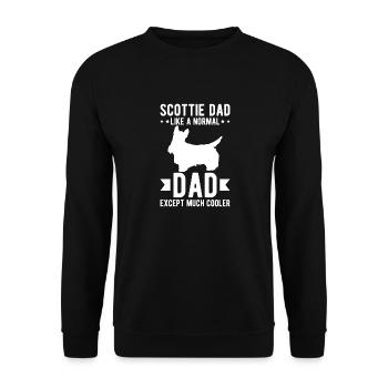 Scottish Terrier Scottie Hund - Unisex Pullover - Schwarz - Vorne - Alina (178cm) & Michal (187cm)