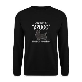 Scottish Terrier Scottie Dog - Unisex Sweatshirt - black - Front - Alina (178cm) & Michal (187cm)