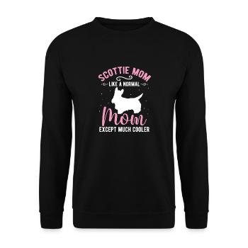 Scottish Terrier Scottie Hund - Unisex Pullover - Schwarz - Vorne - Alina (178cm) & Michal (187cm)