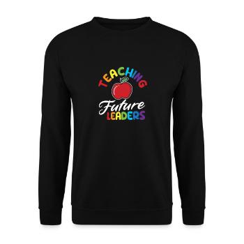 Enseigner aux futurs leaders Inspirer les enseignants - Sweat-shirt Unisexe - noir - Devant - Alina (178cm) & Michal (187cm)
