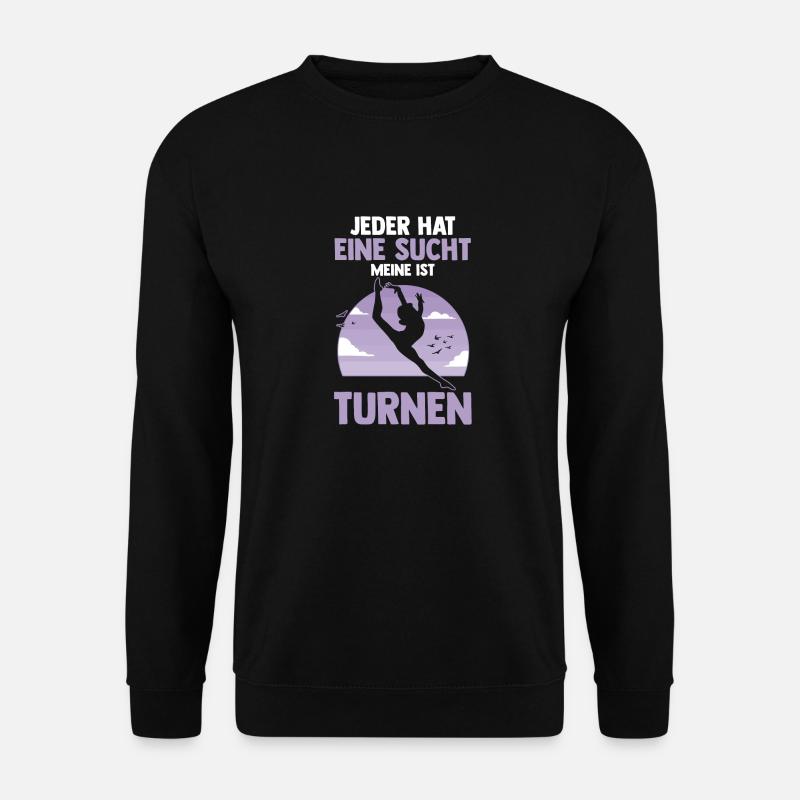 Turnen Gymnastik Turner - Unisex Pullover - Schwarz