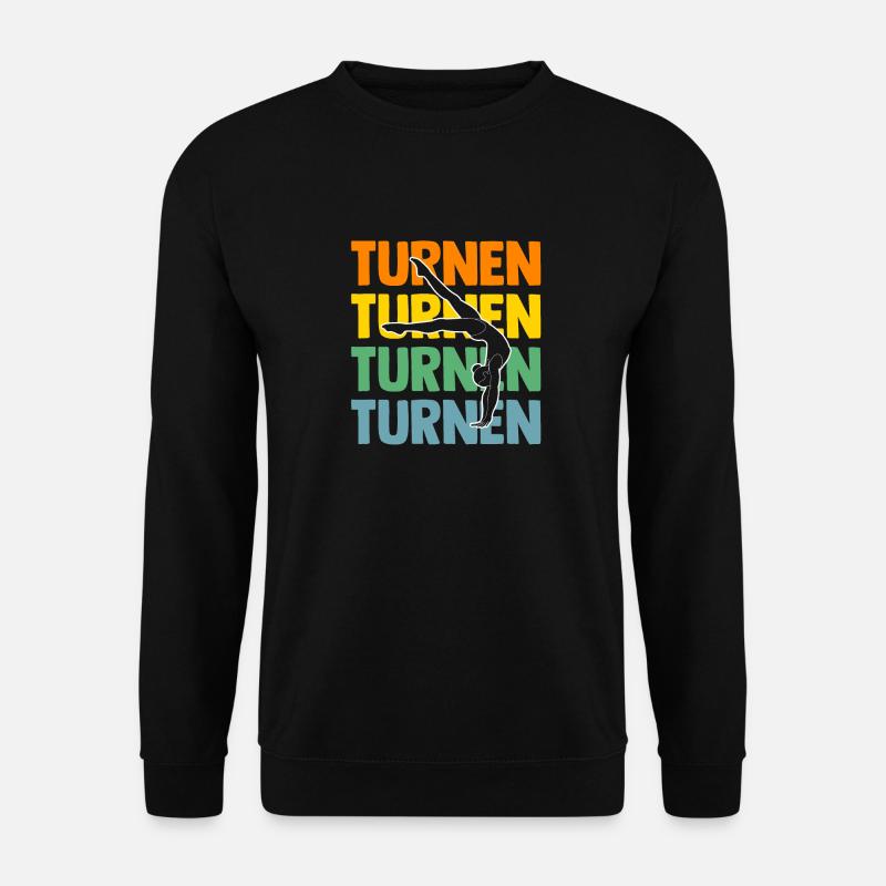 Turnen Gymnastik Turner - Unisex Pullover - Schwarz