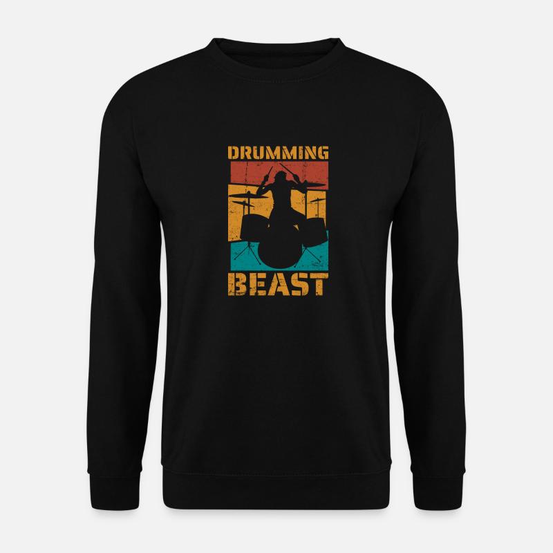 Trommelndes Biest Lustig - Unisex Pullover - Schwarz