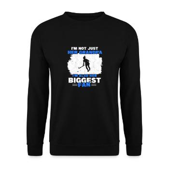 I'm Her Grandpa I'm Also Her Biggest Fan Field Hoc - Unisex Sweatshirt - black - Front - Alina (178cm) & Michal (187cm)