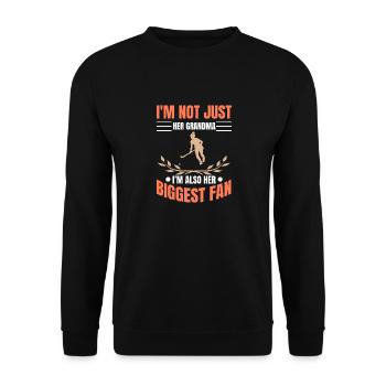 Field Hockey Lover I'm Her Grandma I'm Also Her Bi - Unisex Pullover - Schwarz - Vorne - Alina (178cm) & Michal (187cm)