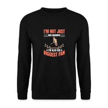 I'm Her Grandpa I'm Also Her Biggest Fan Field Hoc - Unisex Sweatshirt - black - Front - Alina (178cm) & Michal (187cm)