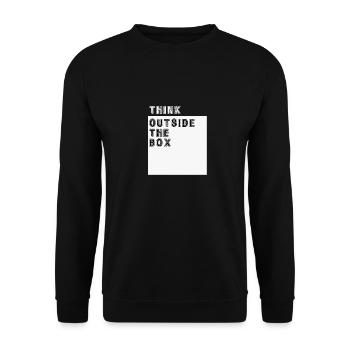 Sortez des sentiers battus Dicton amusant - Sweat-shirt Unisexe - noir - Devant - Alina (178cm) & Michal (187cm)