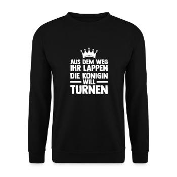 Turnen Gymnastik Turner - Unisex Pullover - Schwarz - Vorne - Alina (178cm) & Michal (187cm)