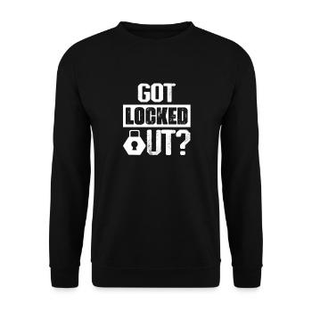 Got Locked Out? Locksmith Lockpicker - Unisex Pullover - Schwarz - Vorne - Alina (178cm) & Michal (187cm)