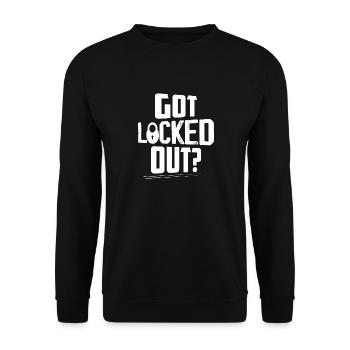 Got Locked Out? Lockpicker Locksmith - Unisex Pullover - Schwarz - Vorne - Alina (178cm) & Michal (187cm)