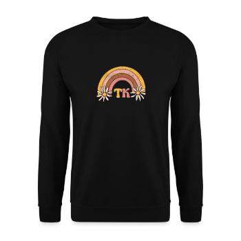 TK Teacher Student Cute Back To School Team Funny - Unisex Sweatshirt - black - Front - Alina (178cm) & Michal (187cm)