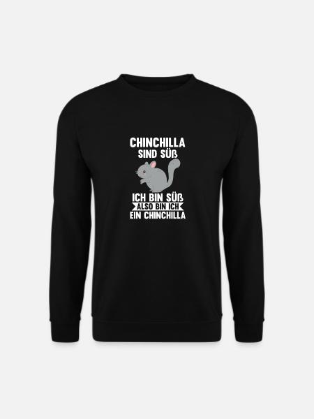Chinchilla sind süß ich bin süß also bin ich ein C - Unisex Pullover - Schwarz