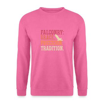 Falknerei Grace Precision Tradition Falkenjäger - Unisex Pullover - Pink - Vorne