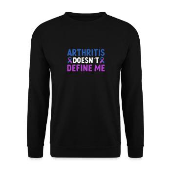 L’arthrite ne me définit pas rhumatoïde - Sweat-shirt Unisexe - noir - Devant - Alina (178cm) & Michal (187cm)