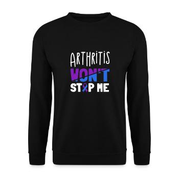 L’arthrite ne m’arrêtera pas la conscience - Sweat-shirt Unisexe - noir - Devant - Alina (178cm) & Michal (187cm)