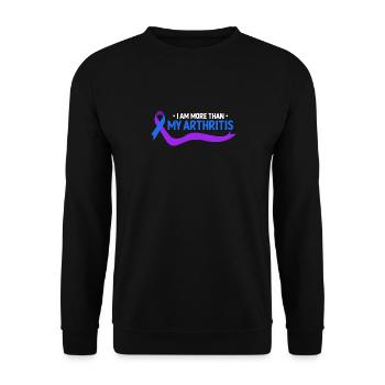 Je suis plus qu’une simple conscience de l’arthrite - Sweat-shirt Unisexe - noir - Devant - Alina (178cm) & Michal (187cm)