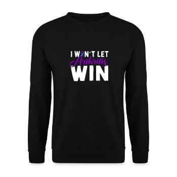 Je veux laisser la polyarthrite gagner la polyarthrite rhumatoïde - Sweat-shirt Unisexe - noir - Devant - Alina (178cm) & Michal (187cm)
