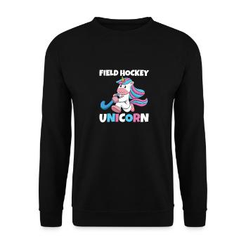 Hockey sur gazon Licorne marquant Sports Passes décisives Goalke - Sweat-shirt Unisexe - noir - Devant - Alina (178cm) & Michal (187cm)