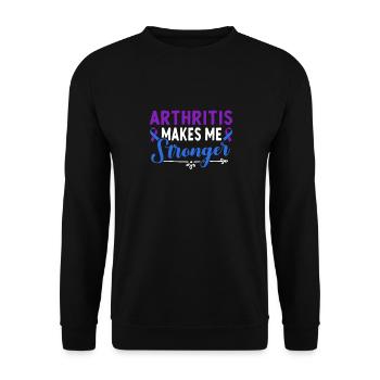 L’arthrite me rend plus conscient de - Sweat-shirt Unisexe - noir - Devant - Alina (178cm) & Michal (187cm)