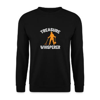 Détecteur de métaux Détection de métaux Chasse au trésor - Sweat-shirt Unisexe - noir - Devant - Alina (178cm) & Michal (187cm)