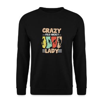 Hockey sur gazon Lady Enthusiast Defender assiste Spor - Sweat-shirt Unisexe - noir - Devant - Alina (178cm) & Michal (187cm)
