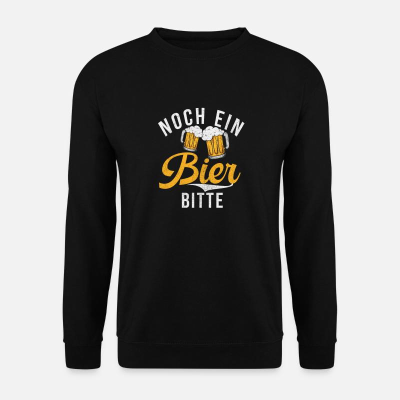 Noch ein Bier bitte - Design - Unisex Pullover - Schwarz