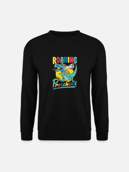 Roaring Into Preschool Dinosaur T Rex Zurück - Unisex Pullover - Schwarz