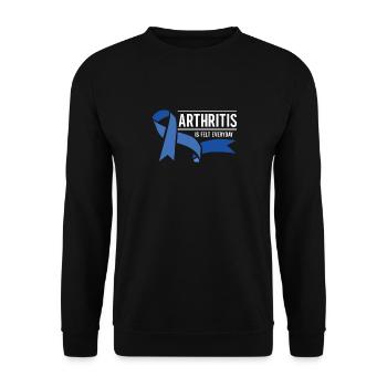 L’arthrite ne vaincra pas ma conscience - Sweat-shirt Unisexe - noir - Devant - Alina (178cm) & Michal (187cm)