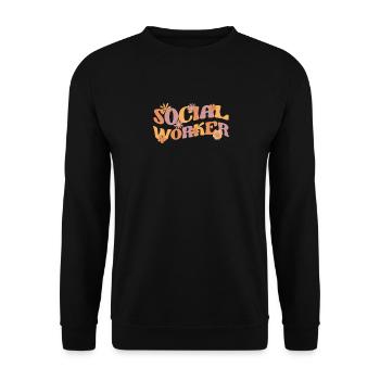 Assistante sociale drôle Enseignante de rentrée scolaire - Sweat-shirt Unisexe - noir - Devant - Alina (178cm) & Michal (187cm)