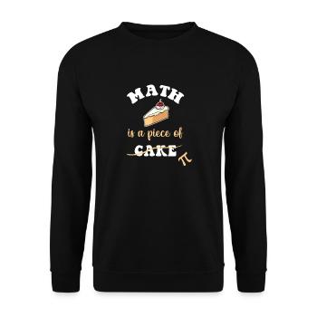 Mathe ist ein Kinderspiel Happy Pi Day - Unisex Pullover - Schwarz - Vorne - Alina (178cm) & Michal (187cm)