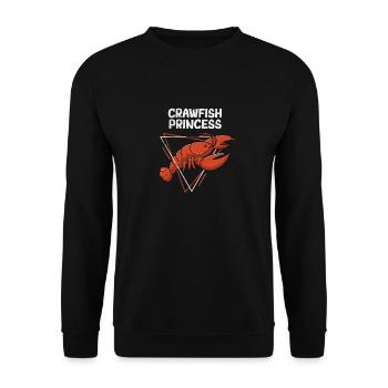 Crawfish Princess Cajun Crawfish Boil Love - Unisex Sweatshirt - black - Front - Alina (178cm) & Michal (187cm)
