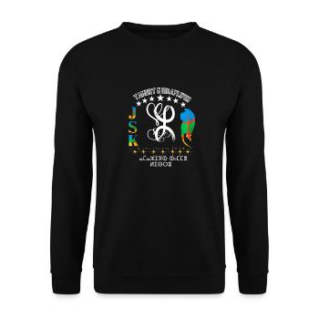amazighe graffiti Le Printemps berbère kabyle - Sweat-shirt Unisexe - noir - Devant - Alina (178cm) & Michal (187cm)