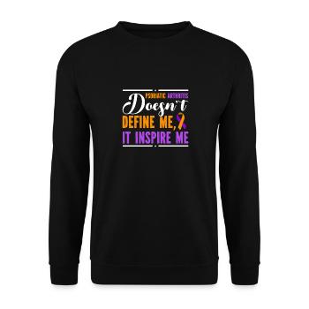 Psoriasis-arthritis Definiert Mich Nicht, Sie - Unisex Pullover - Schwarz - Vorne - Alina (178cm) & Michal (187cm)