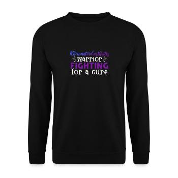 Un guerrier atteint de polyarthrite rhumatoïde se bat pour - Sweat-shirt Unisexe - noir - Devant - Alina (178cm) & Michal (187cm)
