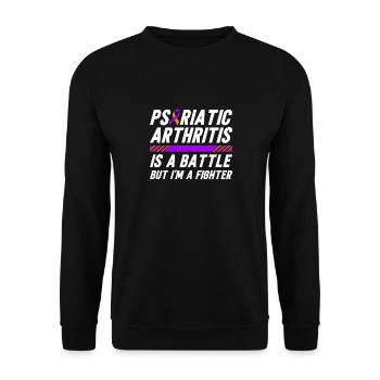 L’arthrite psoriasique est une lutte, mais je - Sweat-shirt Unisexe - noir - Devant - Alina (178cm) & Michal (187cm)