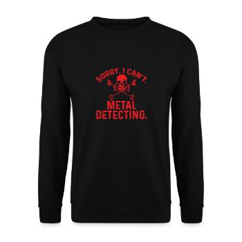 Détecteur de métaux Détection de métaux Chasse au trésor - Sweat-shirt Unisexe - noir - Devant - Alina (178cm) & Michal (187cm)