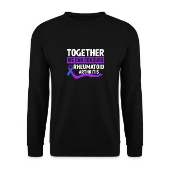 Ensemble, nous pouvons traiter la polyarthrite rhumatoïde - Sweat-shirt Unisexe - noir - Devant - Alina (178cm) & Michal (187cm)