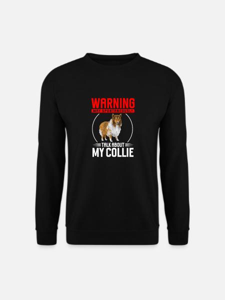 Langhaarcollie Rough Collie Hund - Unisex Pullover - Schwarz