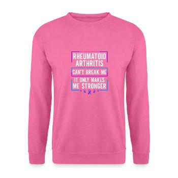 La polyarthrite rhumatoïde ne peut pas me briser - Sweat-shirt Unisexe - rose - Devant