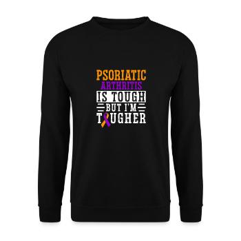 L'arthrite psoriasique est dure mais je le suis - Sweat-shirt Unisexe - noir - Devant - Alina (178cm) & Michal (187cm)
