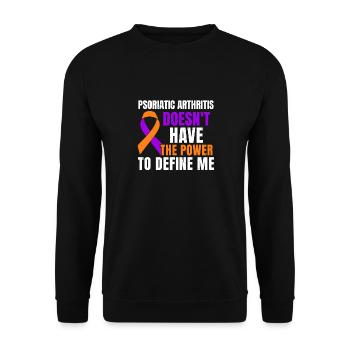 L’arthrite psoriasique n’a pas le pouvoir de me rendre - Sweat-shirt Unisexe - noir - Devant - Alina (178cm) & Michal (187cm)