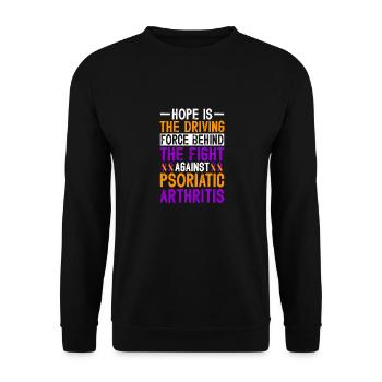 L'espoir est le moteur de la lutte contre - Sweat-shirt Unisexe - noir - Devant - Alina (178cm) & Michal (187cm)