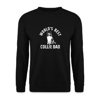 Longhair Collie Rough Collie Dog - Unisex Sweatshirt - black - Front - Alina (178cm) & Michal (187cm)