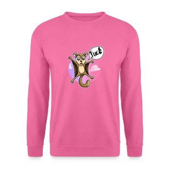 Flughörnchen Fluchhörnchen Fuck Schimpfwort - Unisex Pullover - Pink - Vorne