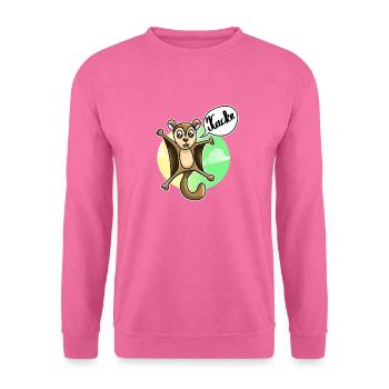 Fluchhörnchen Flughörnchen Gleithörnchen Kacke - Unisex Pullover - Pink - Vorne
