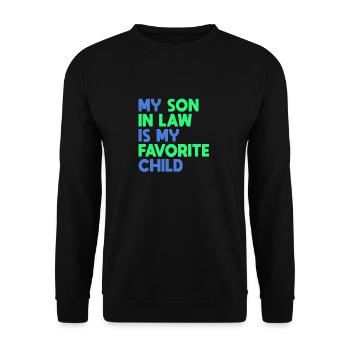 Mon gendre est mon enfant préféré - Sweat-shirt Unisexe - noir - Devant - Alina (178cm) & Michal (187cm)