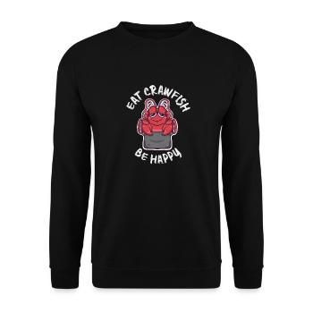 Eat Crawfish Drink Beer Kawaii Crawfish Boil - Unisex Sweatshirt - black - Front - Alina (178cm) & Michal (187cm)