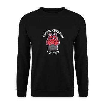 Manger des écrevisses pour deux écrevisses kawaii bouillir - Sweat-shirt Unisexe - noir - Devant - Alina (178cm) & Michal (187cm)
