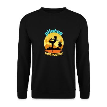 Instructeur de Pilates - Sweat-shirt Unisexe - noir - Devant - Alina (178cm) & Michal (187cm)
