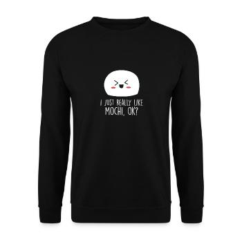 Mochi (1) - Unisex Pullover - Schwarz - Vorne - Alina (178cm) & Michal (187cm)